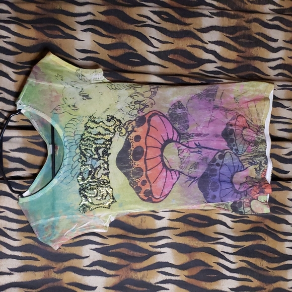 Colorful Mushroom Grail T-Shirt - Picture 1 of 5